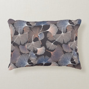 Coussins Décoratifs Ginkgo feuilles : élégant motif naturel.