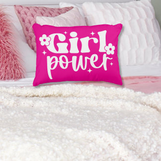 Coussins Décoratifs Girl Power Pink Accent Pillow