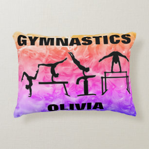 Coussins Décoratifs Girls Gymnastique Rainbow Swirls