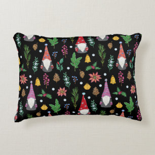 Coussins Décoratifs Gnomes de Noël : Festive Motif sans couture