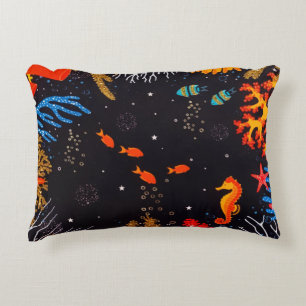 Coussins Décoratifs Gold Orange Tropical Summer Ocean Underwater