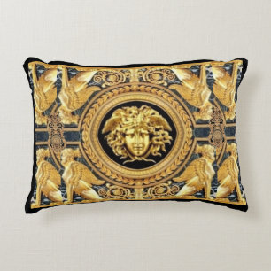 Coussins Décoratifs Golden Medusa Designer des sphères grecques