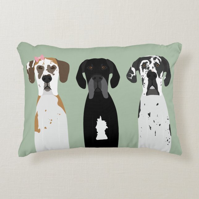 Coussins Décoratifs Grand Chien Danois (Devant)