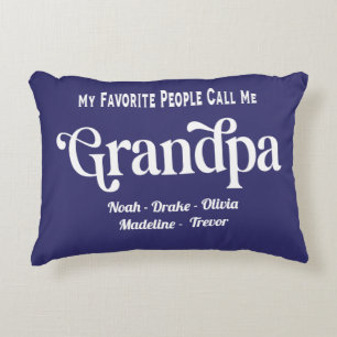 Coussins Décoratifs Grand-père bleu moderne