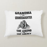 Coussins Décoratifs Grandma And Granddaughter  Legend And  Legacy<br><div class="desc">Ideal gift on Back to School,  Graduation,  Birthday,  Travel,  Reunion,  Christmas,  or any Special Occasion</div>