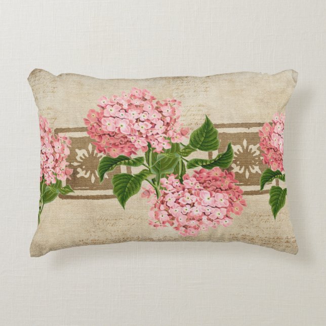 Coussins Décoratifs Grappes d'hortensia rose (Devant)