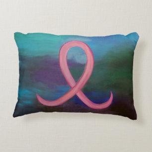 Coussins Décoratifs Gras Conscience du cancer du sein Pink Ribbon Abst