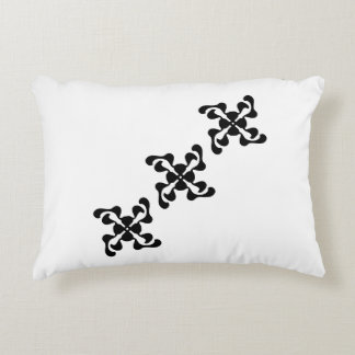 Coussins Décoratifs Gras Q miroitant Moderne Noir et Blanc