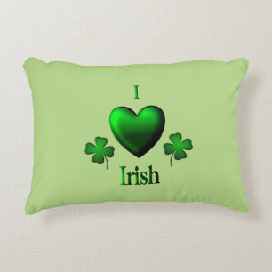Coussins Décoratifs Green I Heart irlandais