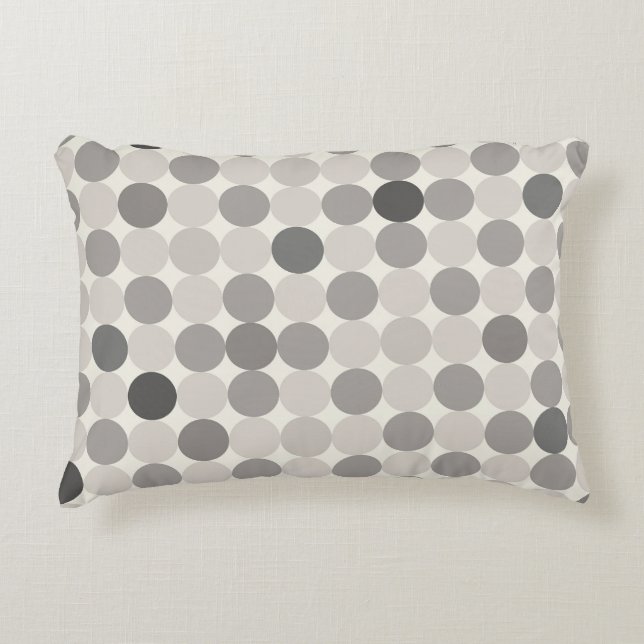 Coussins Décoratifs Grey Scandinavian Geometric Accent Pillow (Devant)
