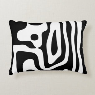 Coussins Décoratifs Grip Vise : Noir et Blanc Abstrait