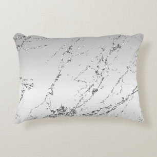 Coussins Décoratifs Gris Argent Pailleté Faux Brillants