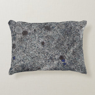 Coussins Décoratifs Gris de granit avec les détails bleus