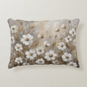 Coussins Décoratifs Gris neutre Taupe Or Floral