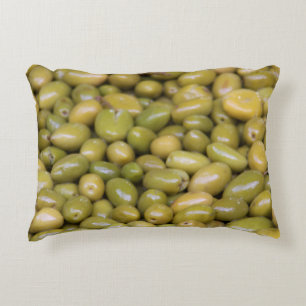 Coussins Décoratifs Gros plan sur des olives vertes