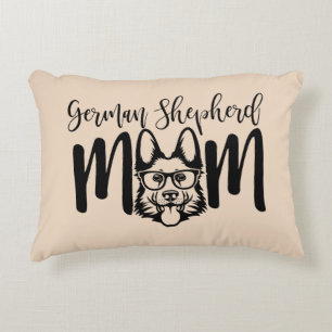 Coussins Décoratifs GSD German Shepherd Maman sur le beige
