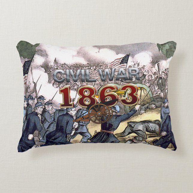 Coussins Décoratifs Guerre civile 1863 d'ABH (Devant)