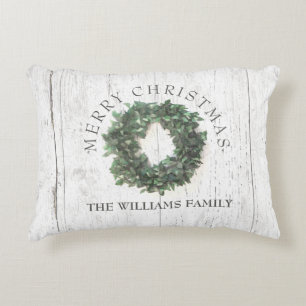 Coussins Décoratifs Guirlande patinée rustique de laurier en bois