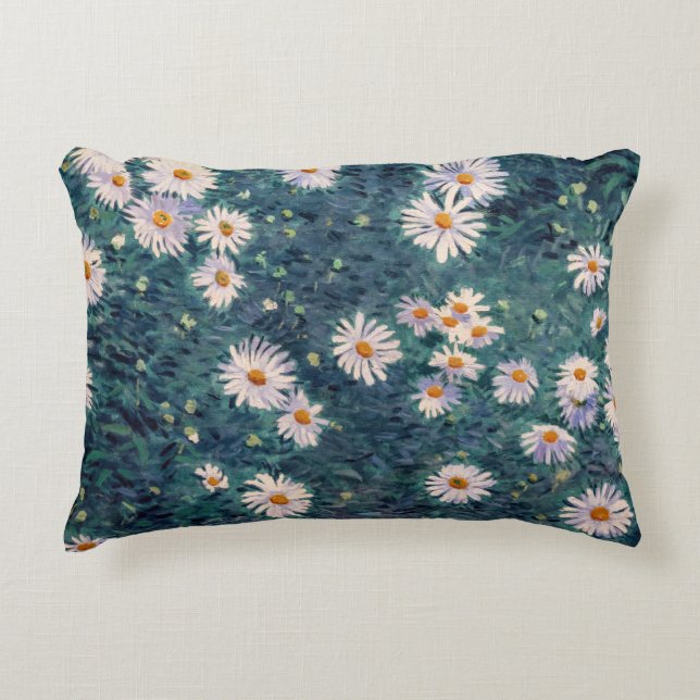 Coussins Décoratifs Gustave Caillebotte - Lit de marguerites, détails (Devant)