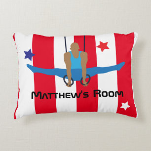 Coussins Décoratifs Gymnaste sur les anneaux Personnalisé