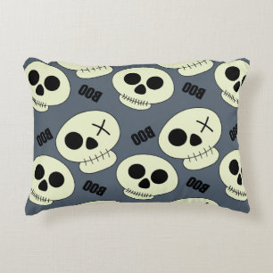 Coussins Décoratifs Halloween crâne mignon avec boo enfant sans soudur