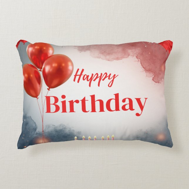 Coussins Décoratifs Happy Birthday Celebration Pillow (Devant)