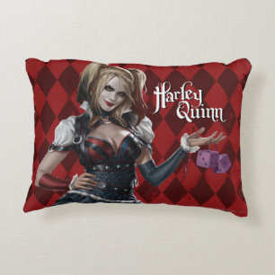 Coussins Décoratifs Harley Quinn Avec Dice Fuzzy