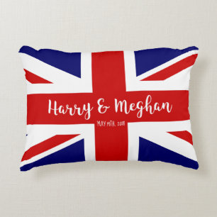 Coussins Décoratifs Harry & Meghan   Commémoration du mariage royal