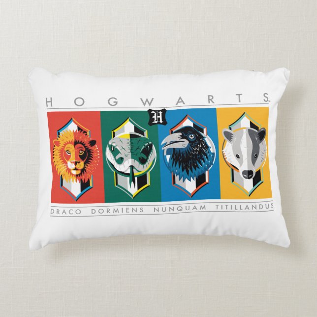 Coussins Décoratifs Harry Potter | Armoiries de la maison HOGWARTS™ (Devant)