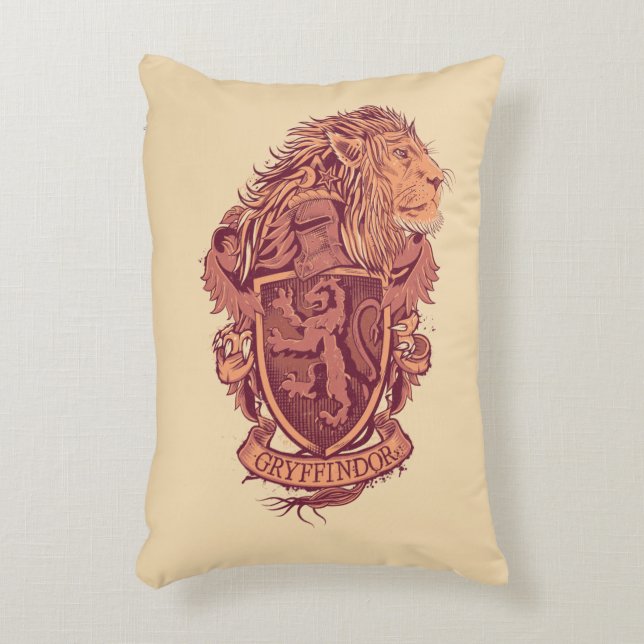 Coussins Décoratifs Harry Potter | Gryffindor Lion Crest (Devant(Vertical))