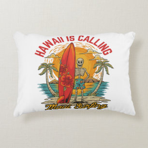 Coussins Décoratifs Hawaii Appelle Maui Surfant Île Vibes