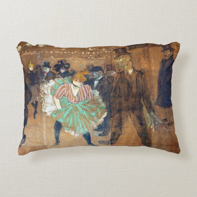 Coussins Décoratifs Henri de Toulouse-Lautrec - Danse à la Rouge (Devant)