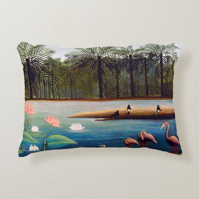 Coussins Décoratifs Henri Rousseau - Les Flamants roses (Devant)