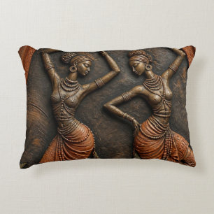 Coussins Décoratifs Héritage tribal africain Art sculpté