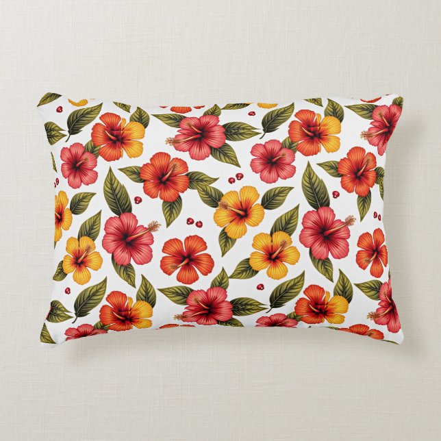 Coussins Décoratifs Hibiscus Bloom Bliss (Devant)