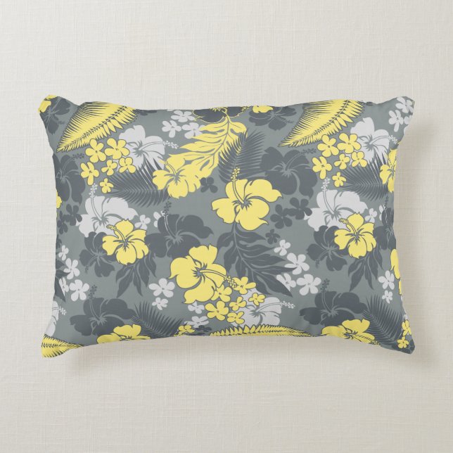 Coussins Décoratifs Hibiscus hawaïen de la baie de Kona (Devant)