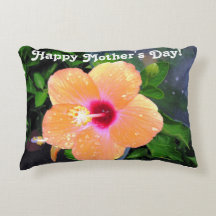 Hibiscus orange Joyeuse fête des mères