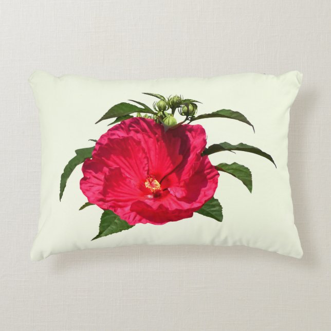Coussins Décoratifs Hibiscus rose foncé (Devant)