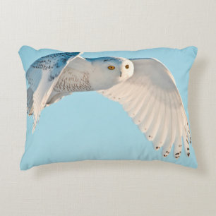Coussins Décoratifs Hibou des neiges en vol