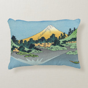 Coussins Décoratifs Hokusai - Le Mont Fuji reflète le lac Kawaguchi
