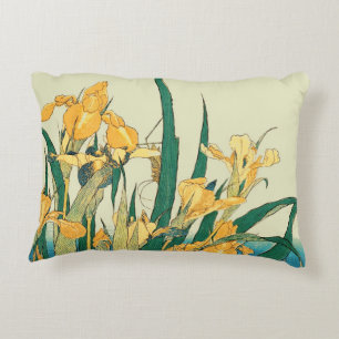 Coussins Décoratifs Hokusai Sauterelle Iris Impression Vintage : Japon
