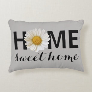 Coussins Décoratifs Home Sweet Home Blanc Faisy Gris