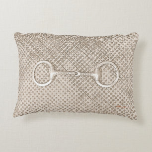 Coussins Décoratifs Horse Bits Équestre Grange Photo Art Amusant