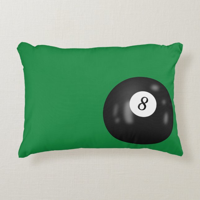 Coussins Décoratifs Huit Boule En Vert (Devant)