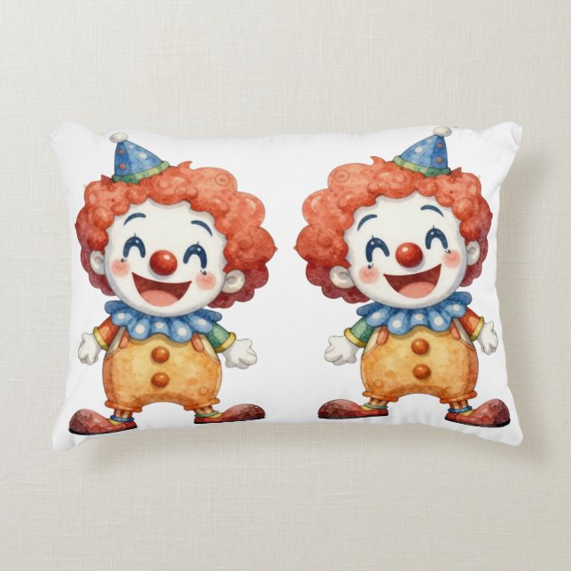 Coussins Décoratifs Humour de cirque clownesque (Devant)