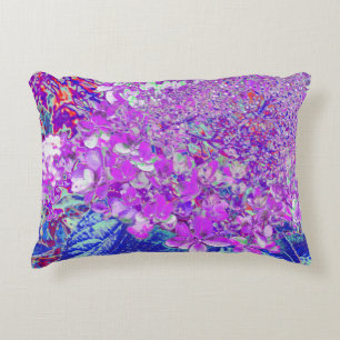 Coussins Décoratifs Hydrangea élégant violet et bleu limelight