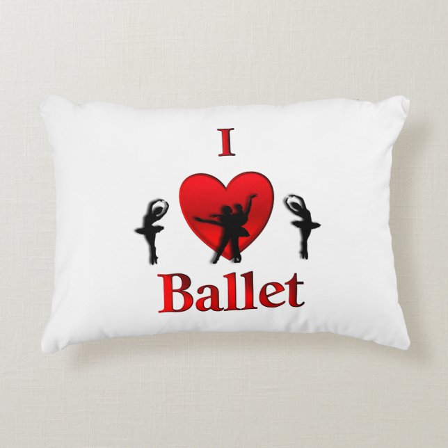 Coussins Décoratifs I Heart Ballet (Devant)