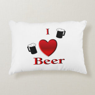 Coussins Décoratifs I Heart Beer Design