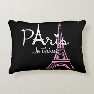 Coussins Décoratifs I Love Paris Tour Eiffel France Souvenir français
