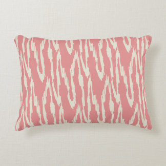 Coussins Décoratifs Ikat Brosse  Rose & Blanc Cassé